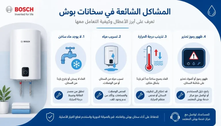 أشهر أعطال سخان بوش الماء وكيفية إصلاحها