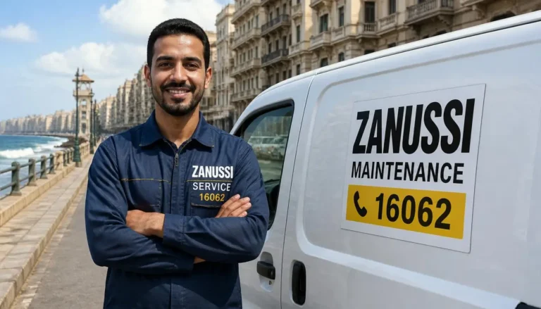 سيارة الدعم الفني لمركز صيانة سخانات زانوسي في الاسكندرية المجهزة بقطع الغيار الأصلية لخدمة العملاء فورياً.